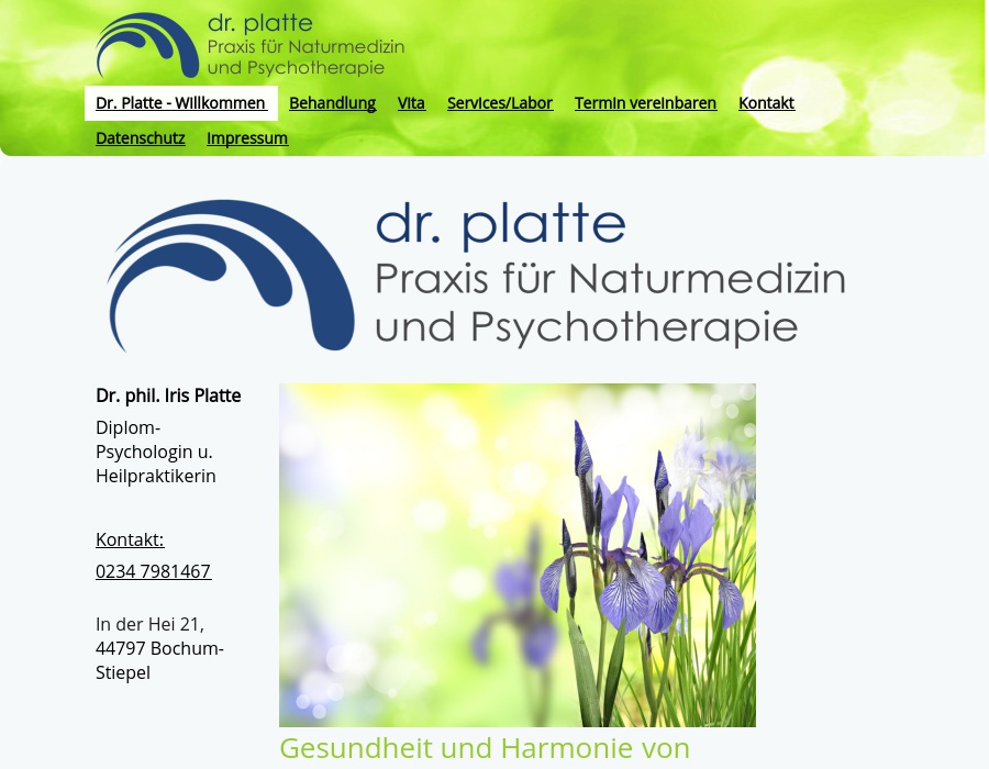 Platte Iris Dr. phil. Dipl. Psych.