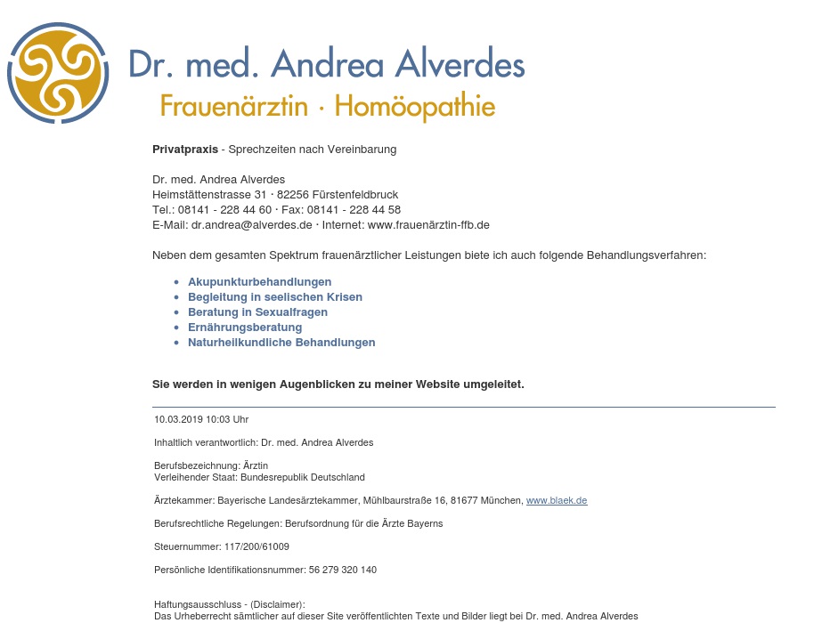 Alverdes Andrea Dr.med. Privatpraxis