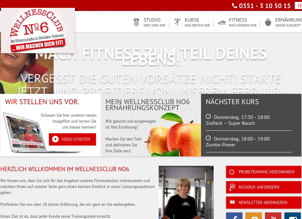 WELLNESSCLUB Nr. 6 Fitnessstudio