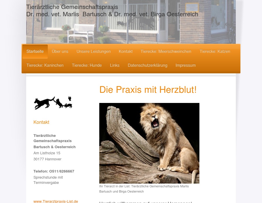 Bartusch Marlies Dr.med.vet.  Birga Oesterreich Dr.med.vet.