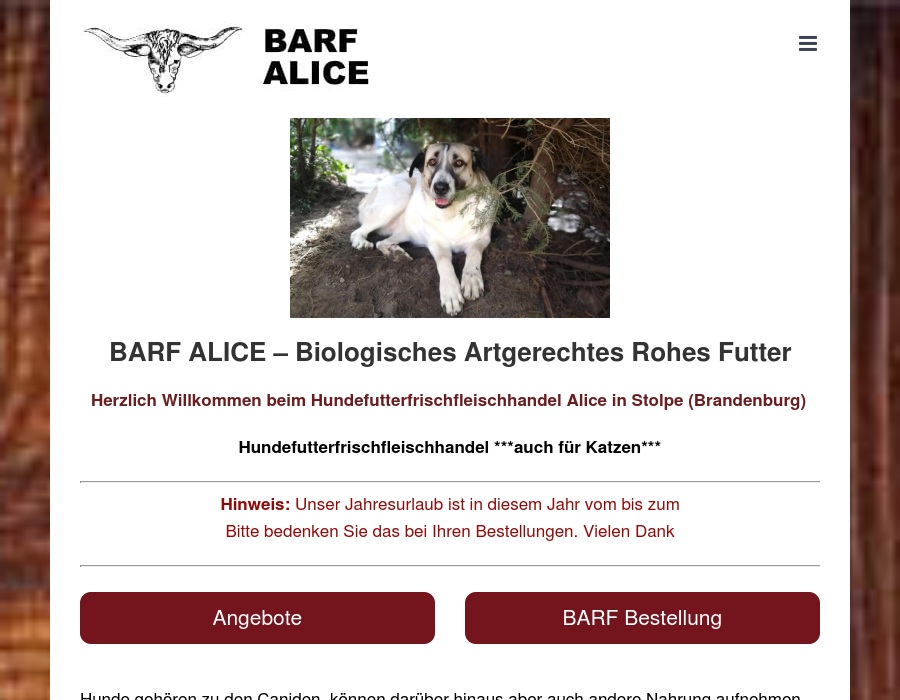 Hundefutterfrischfleischhandel Gumpertz, Alice