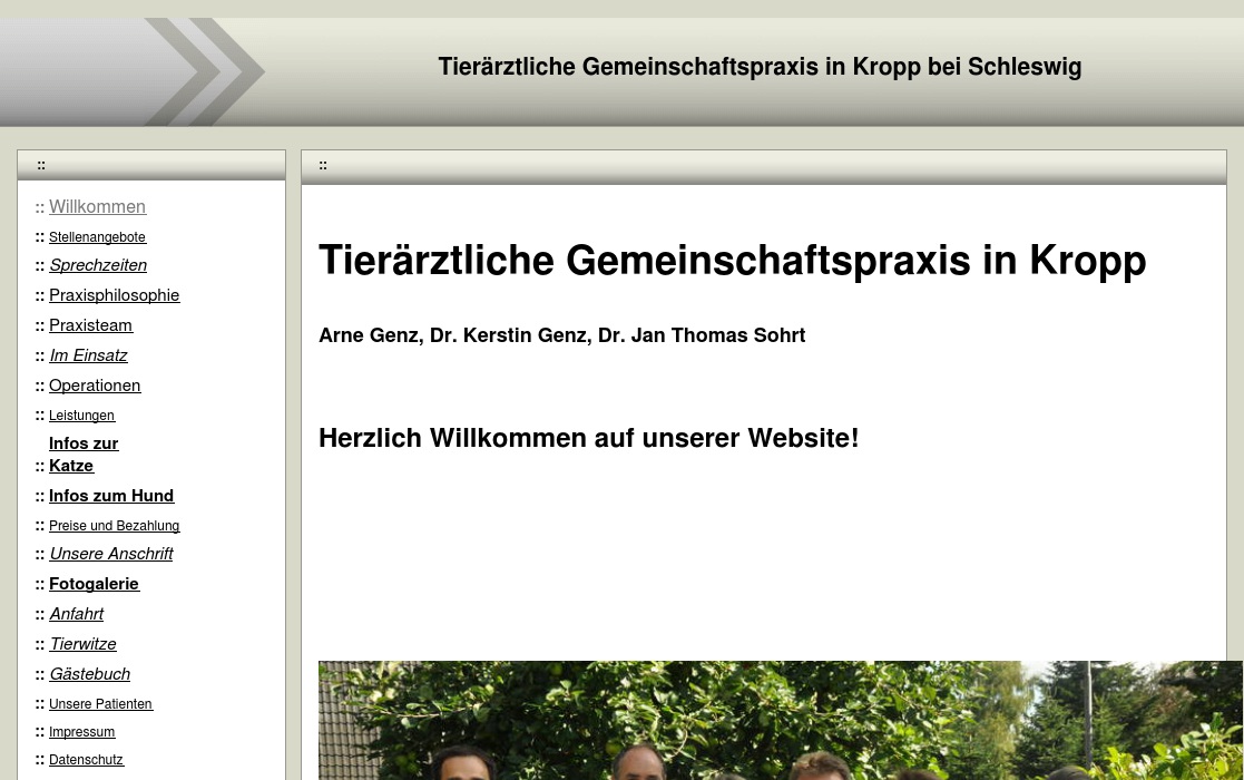 Genz Arne, Dr. Kerstin Genz u. Dr. Jan Sohrt Tierärztliche Gemeinschaftspraxis
