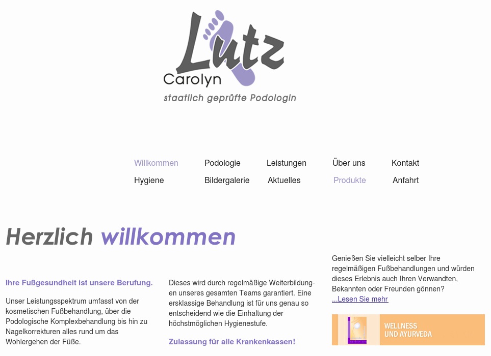 Aktiv-Fußpflege / Podologie Lutz Carolyn