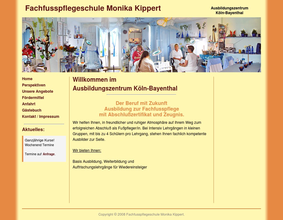 AUSBILDUNGSZENTRUM Köln-Bayenthal + FACHFUSSPFLEGE-PRAXIS Kippert
