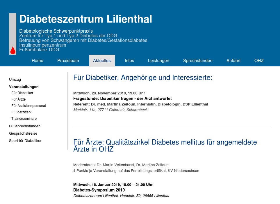 Diabeteszentrum Lilienthal Dres. Braune, Veitenhansl, Zeitoun