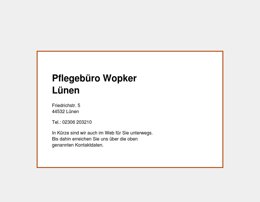 Pflegebüro Wopker