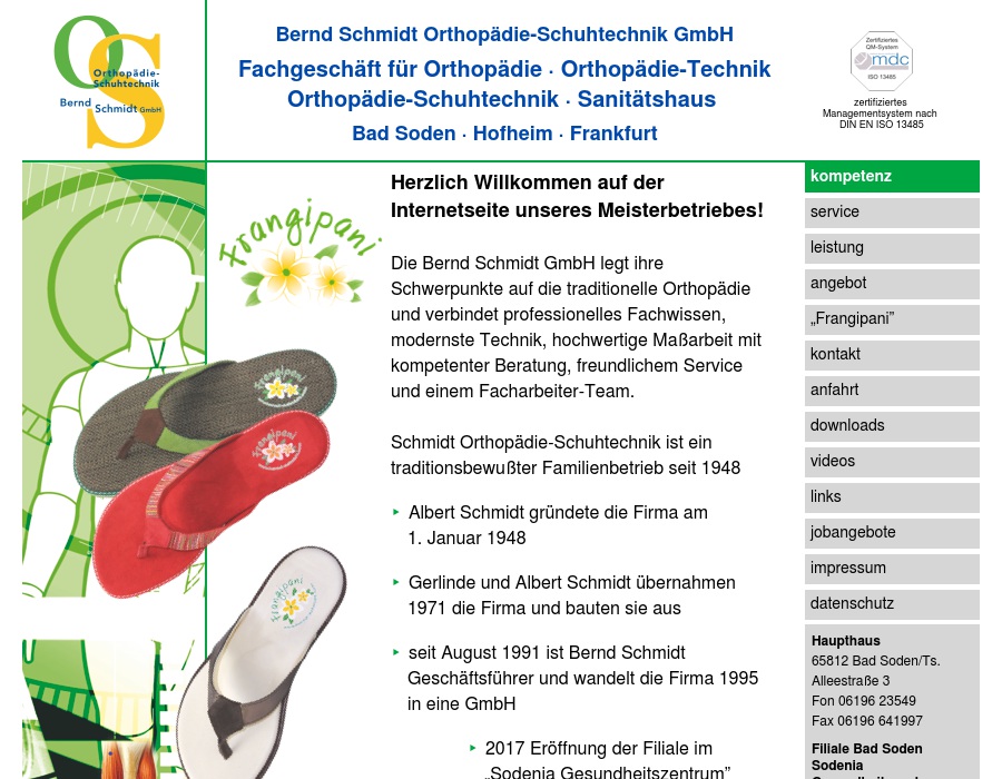 Orthopädie u. Schuhtechnik Bernd Schmidt GmbH