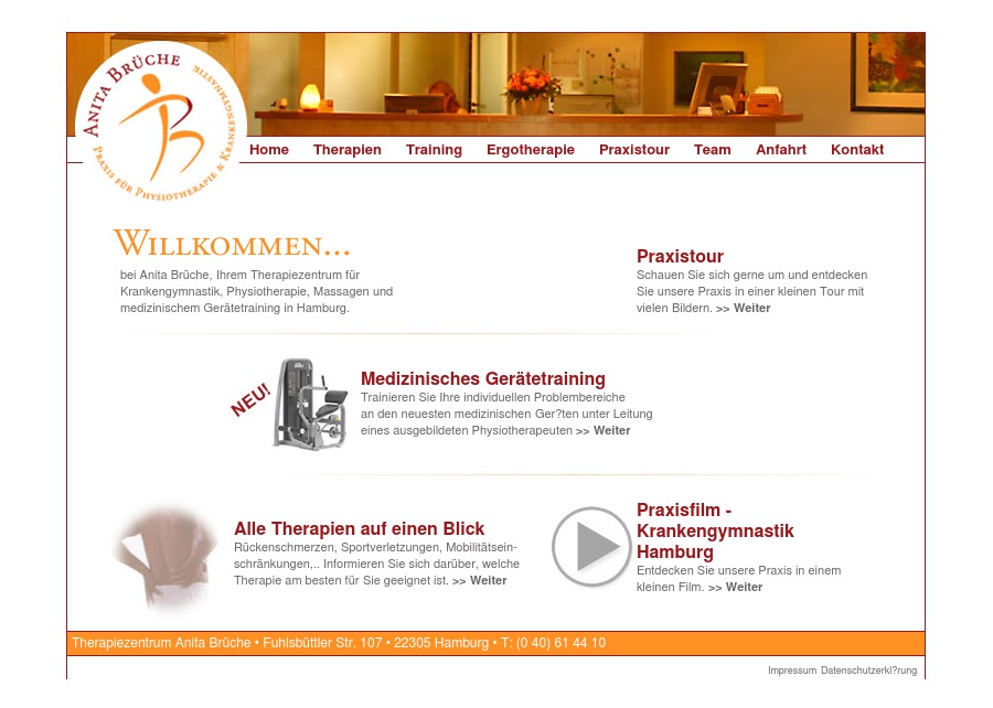 Brüche Anita Praxis für Physiotherapie und Krankengymnastik
