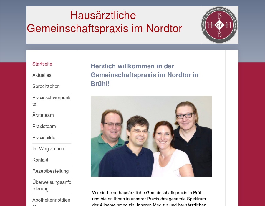 Hausärztliche Gemeinschaftspraxis im Nordtor Jan Christoph Buchsteiner, Oliver Hinz, Sabrina Bodewin,Dr. Rainer Holocher