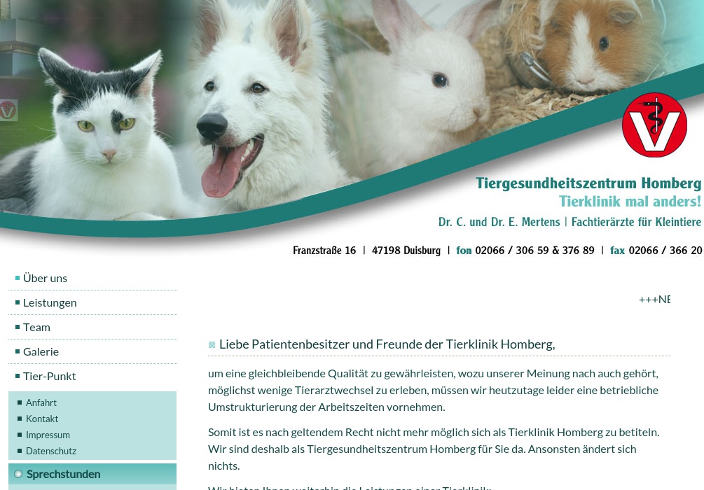 Tierärzte Mertens Ernst Dr., Mertens Claudia Dr.