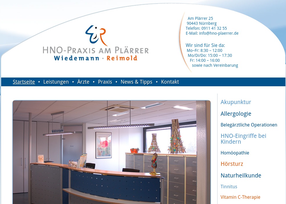 HNO-Praxis am Plärrer, Wiedemann Susanne Dr., Reimold Ingo Dr.