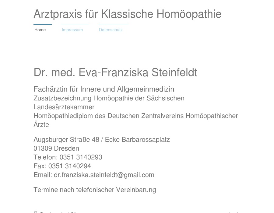 Steinfeldt Franziska Dr. med.
