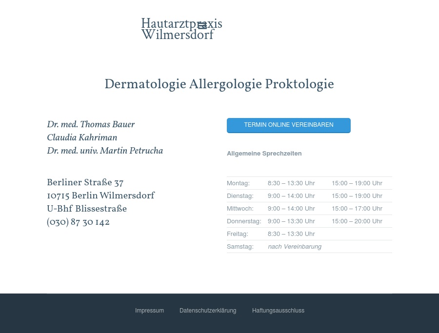 Bauer, Thomas, Dr. med. und Claudia Kahriman