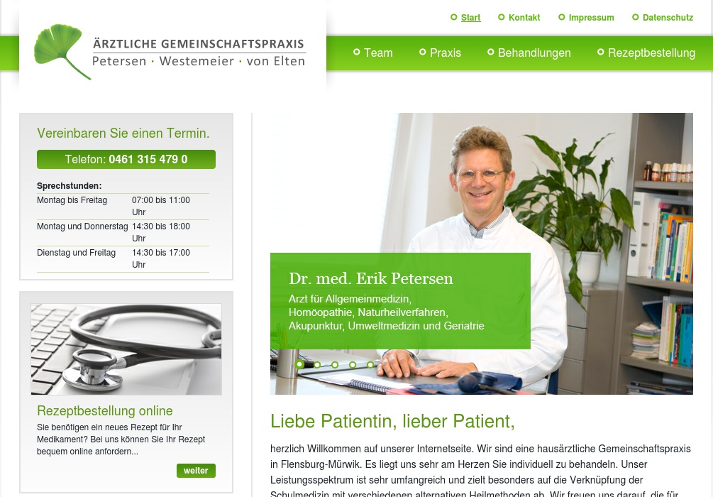 Petersen Erik, Petersen Annette, Westemeier Frank, von Elten Axel Dres.med. Allgemeinmedizin