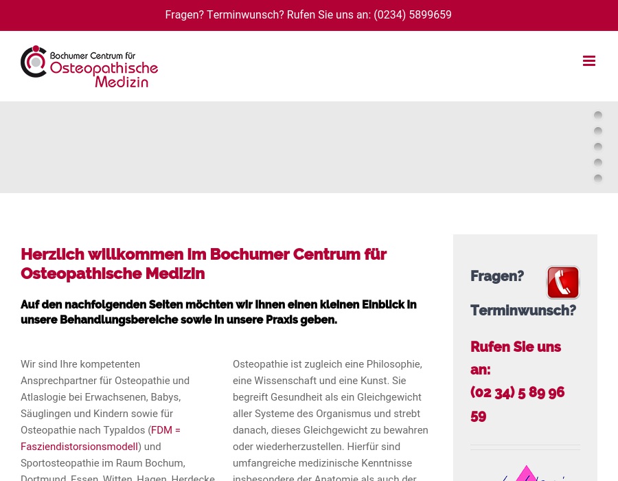 Bochumer Centrum für Osteopathische Medizin Lutz-Peter Reiche
