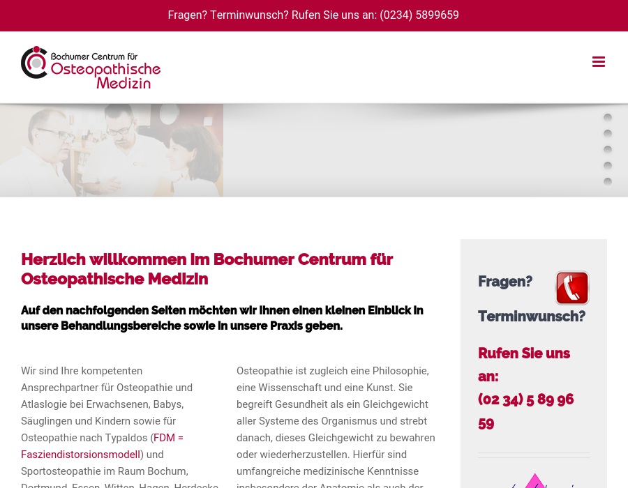 Bochumer Centrum für Osteopathische Medizin Lutz-Peter Reiche