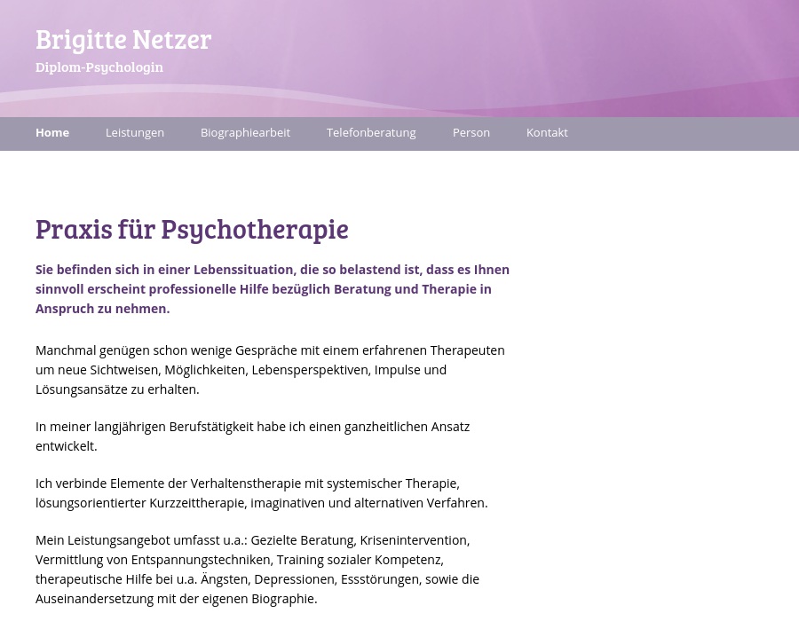 Netzer Brigitte Dipl.-Psychologin