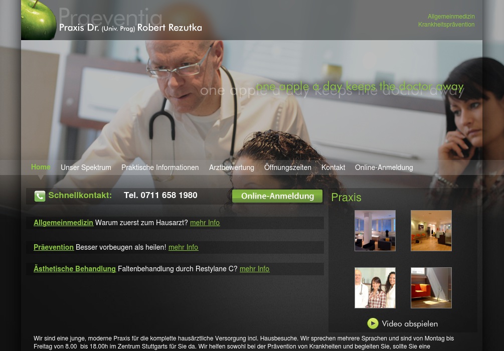 Rezutka Robert Dr. (Univ. Prag) Facharzt für Allgemeinmedizin