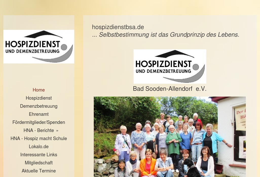Hospizdienst und Demenzbetreuung