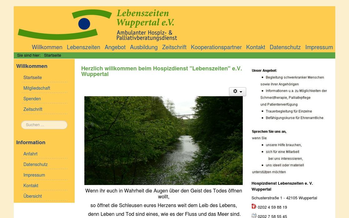 Hospizdienst Lebenszeiten e.V. Wuppertal