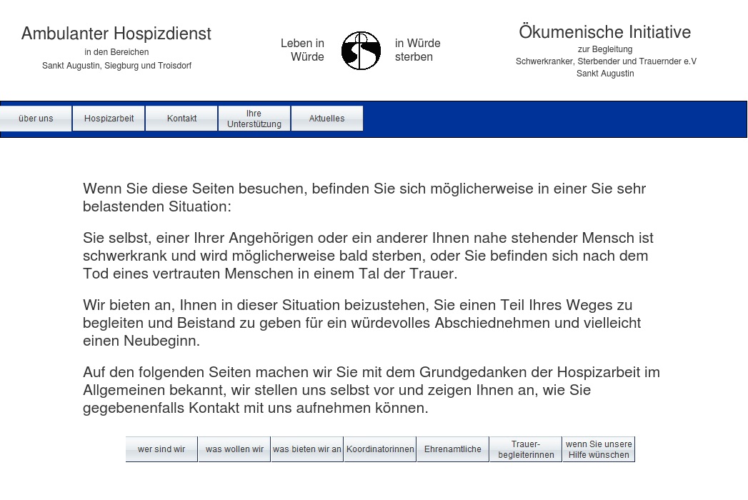 Ökumenische Initiative zur Begleitung  Schwerkranker, Sterbender und Trauernder e.V.