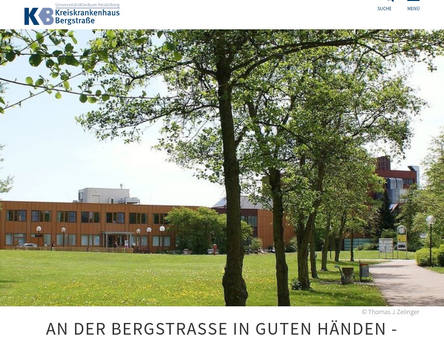 Kreiskrankenhaus Bergstraße - eine Einrichtung des Universitätsklinikums Heidelberg -