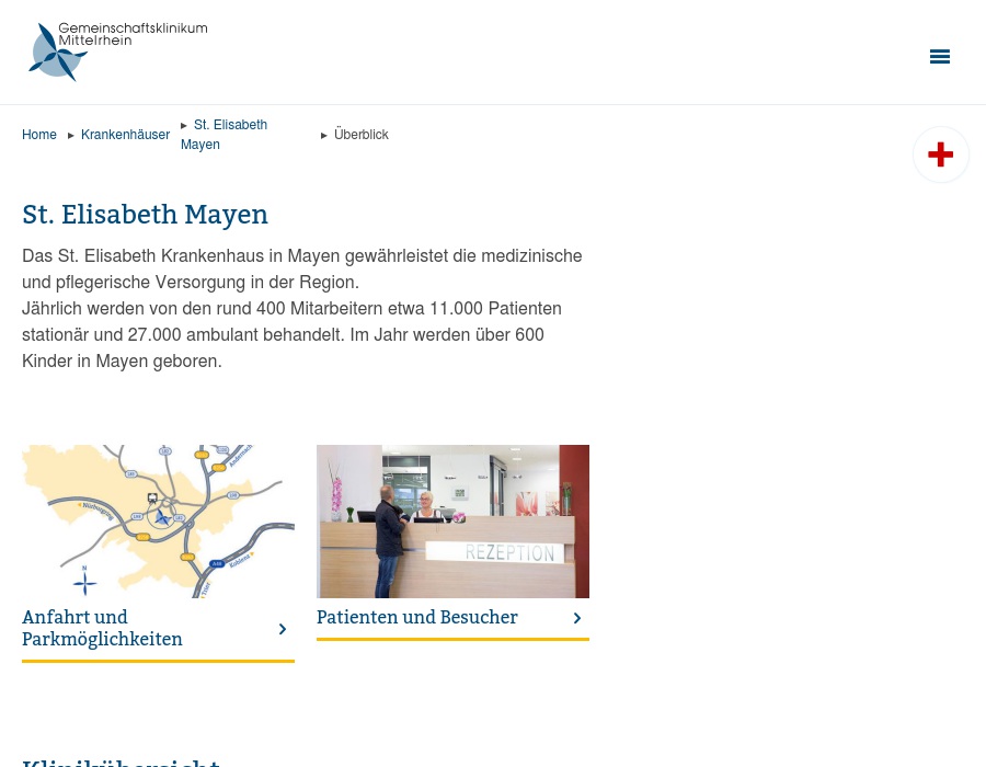 Gemeinschaftsklinikum Mittelrhein, St. Elisabeth Mayen