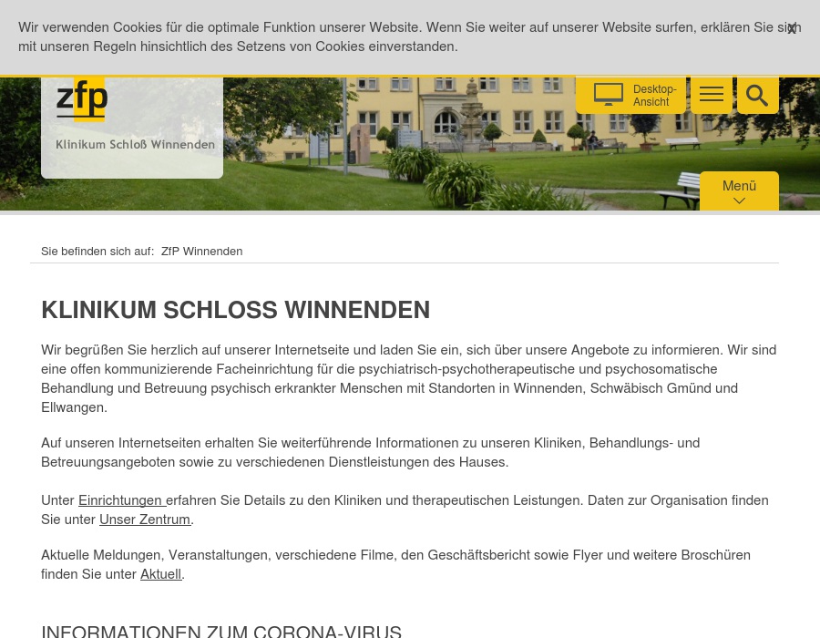 Klinikum Schloß Winnenden Zentrum für Psychiatrie