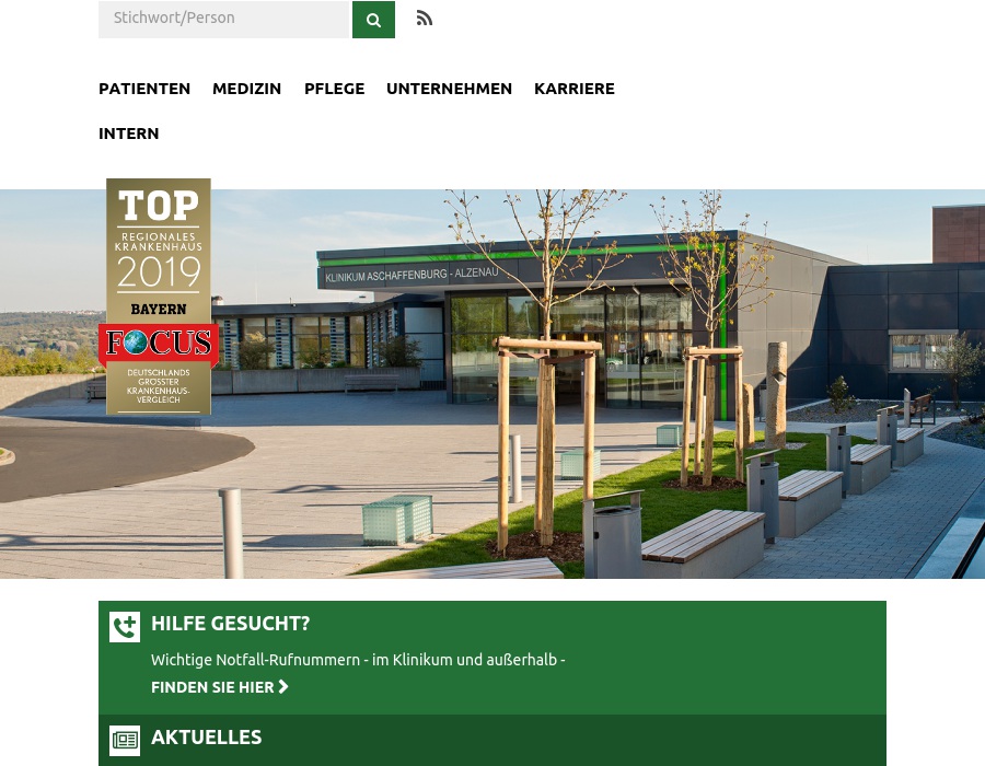 Klinikum Aschaffenburg-Alzenau gemeinnützige GmbH, Standort Aschaffenburg