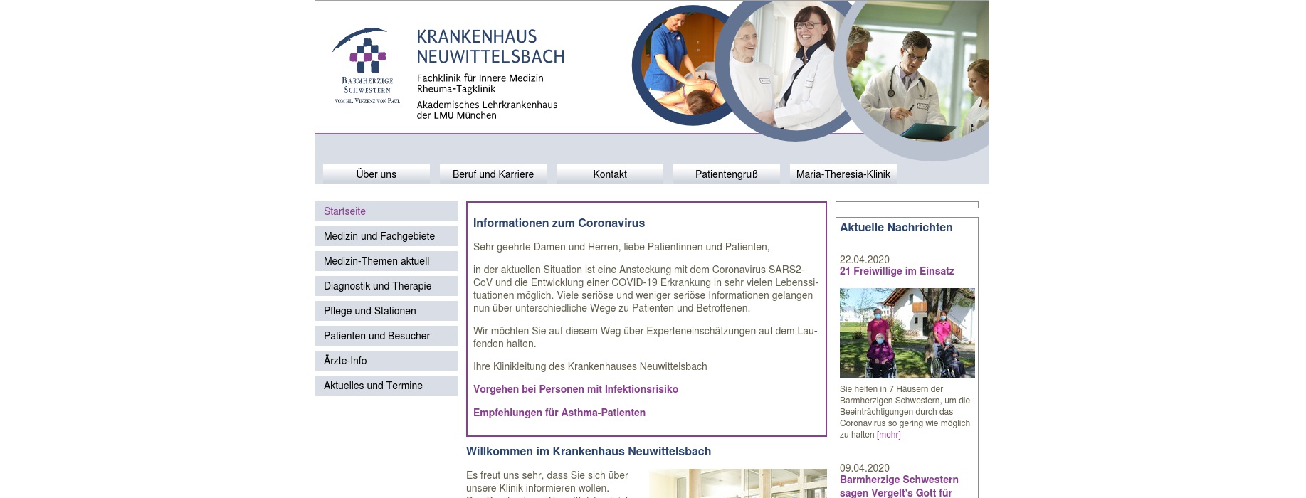 Krankenhaus Neuwittelsbach, Fachklinik für Innere Medizin