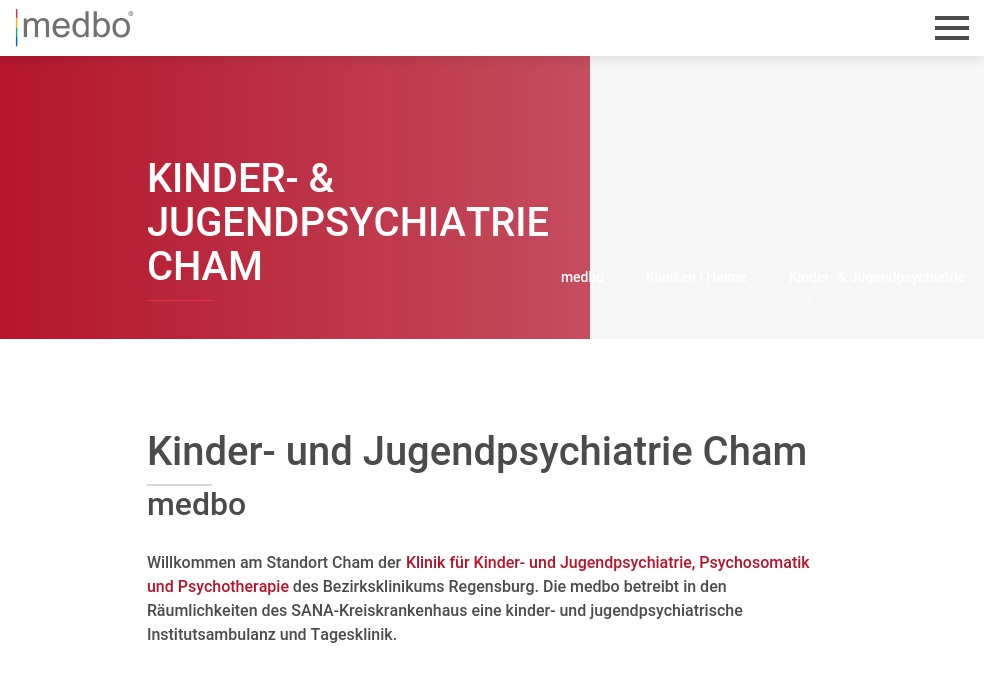 Tagesklinik für Kinder- und Jugendpsychiatrie, Cham