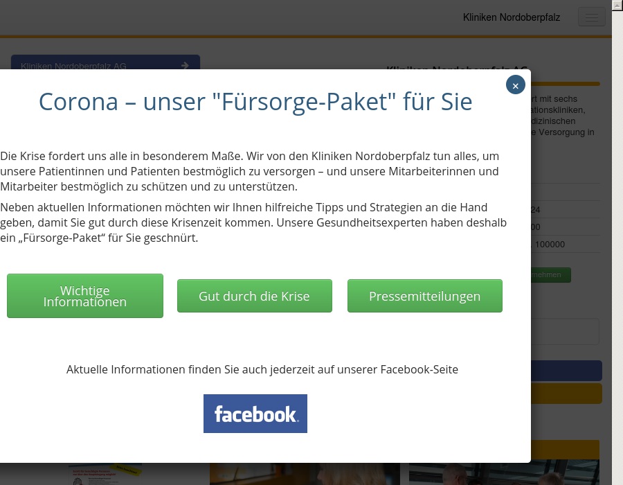 Kliniken Nordoberpfalz AG - Tirschenreuth, Waldsassen