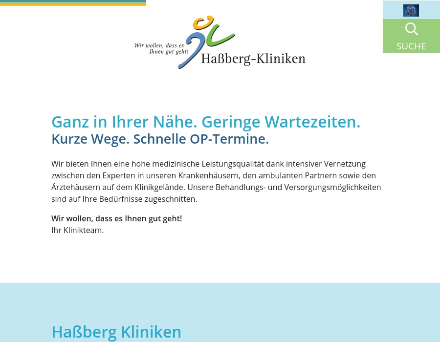 Haßberg-Kliniken Haus Haßfurt