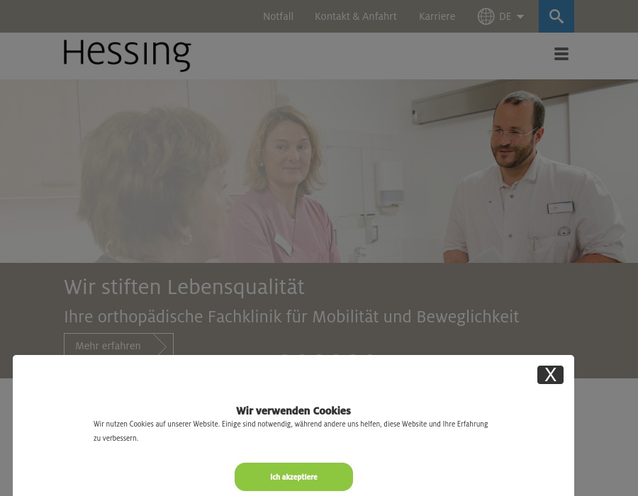 Orthopädische Fachkliniken der Hessing Stiftung