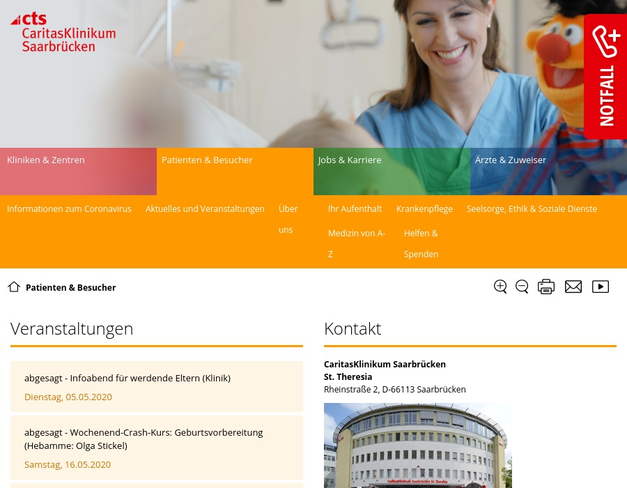 CaritasKlinikum Saarbrücken Standort St. Josef