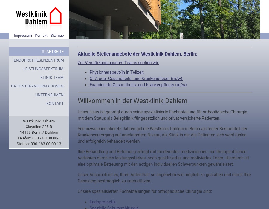 Westklinik Dahlem Betriebsgesellschaft mbH