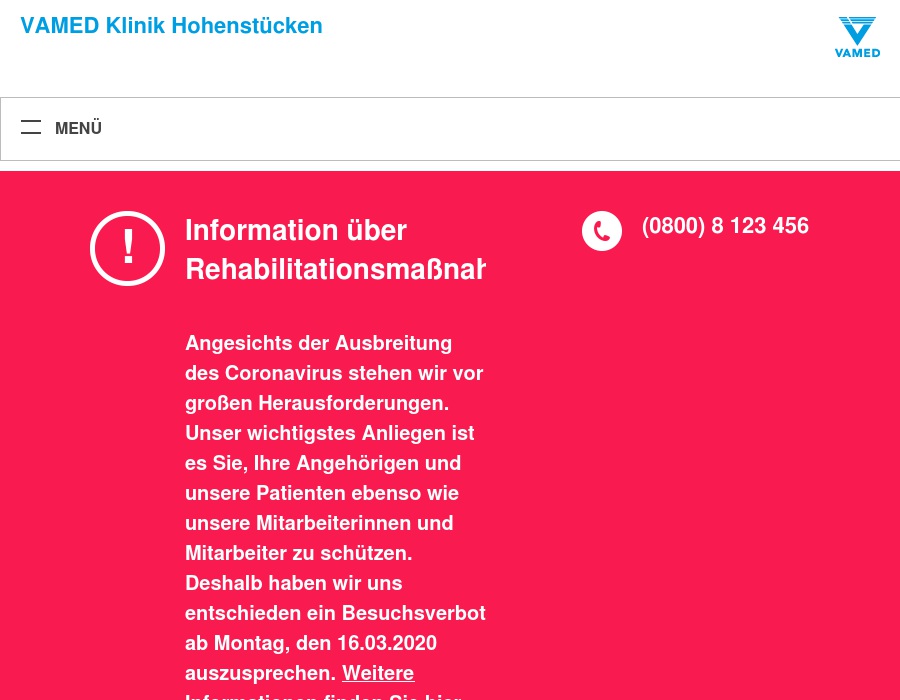 VAMED Klinik Hohenstücken