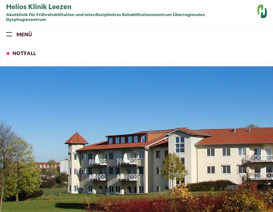 Helios Klinik Leezen GmbH: Akutbereich, enthalten sind nur die Daten der Patientinnen/Patienten der besonderen Einrichtung, ohne Patientinnen/Patienten aus dem Reha-Bereich