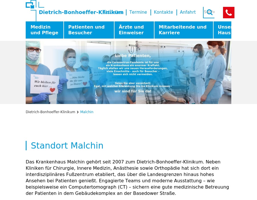 Dietrich-Bonhoeffer-Klinikum Standort Malchin