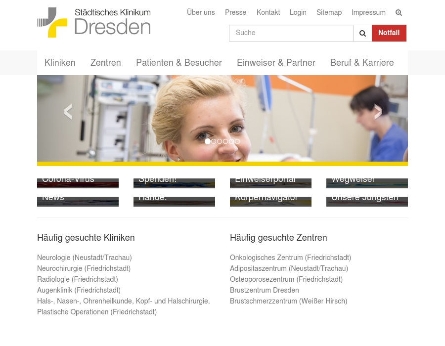 Städtisches Klinikum Dresden - Standort Friedrichstadt