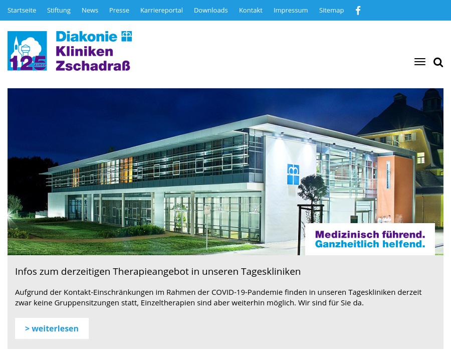 Diakonie Kliniken Zschadraß - Fachkrankenhaus für Psychiatrie, Psychotherapie und Neurologie