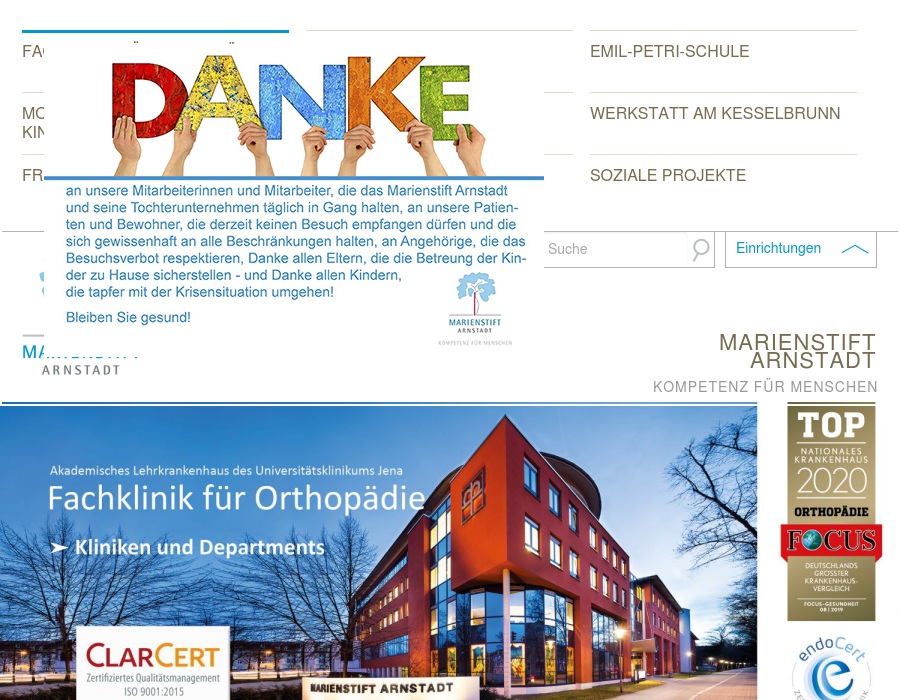 Marienstift Arnstadt -Fachklinik für Orthopädie