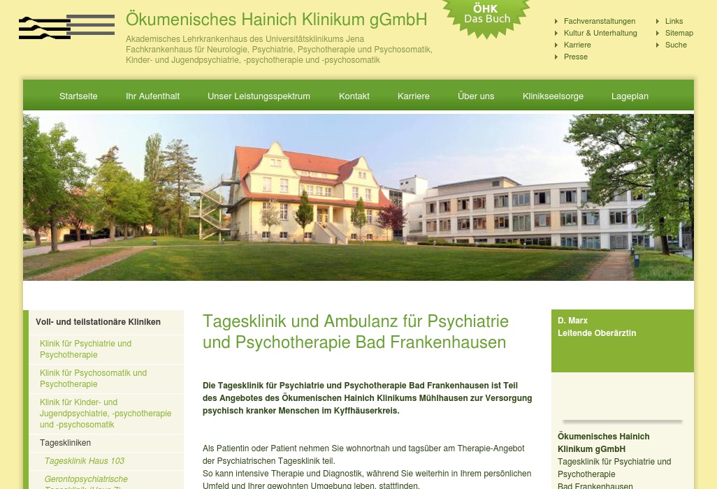 Ökumenisches Hainich Klinikum - Tagesklinik Bad Frankenhausen