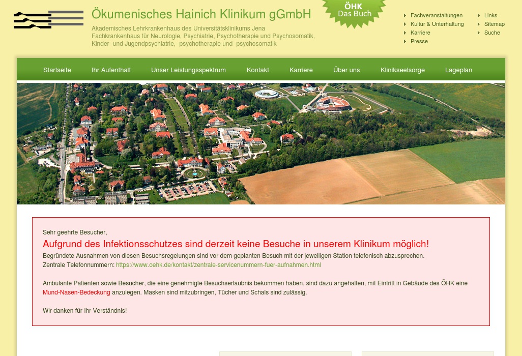 Ökumenisches Hainich Klinikum - Tagesklinik Eisenach