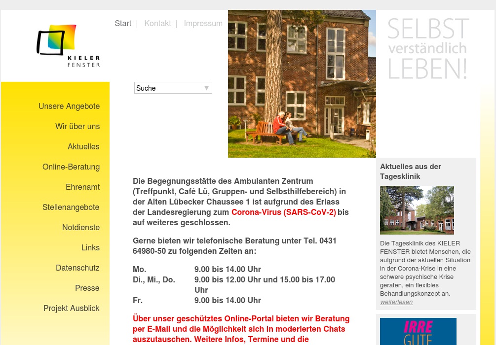 Allgemeinpsychiatrische Tagesklinik KIELER FENSTER