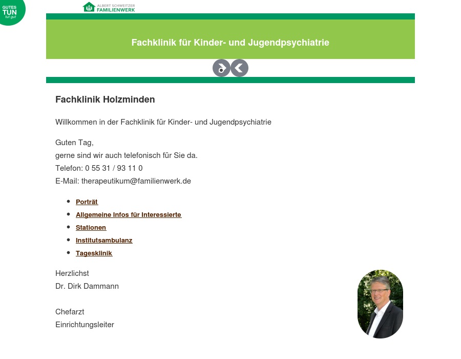 Albert-Schweitzer-Therapeutikum. Fachklinik für Kinder- und Jugendpsychiatrie und Psychotherapie