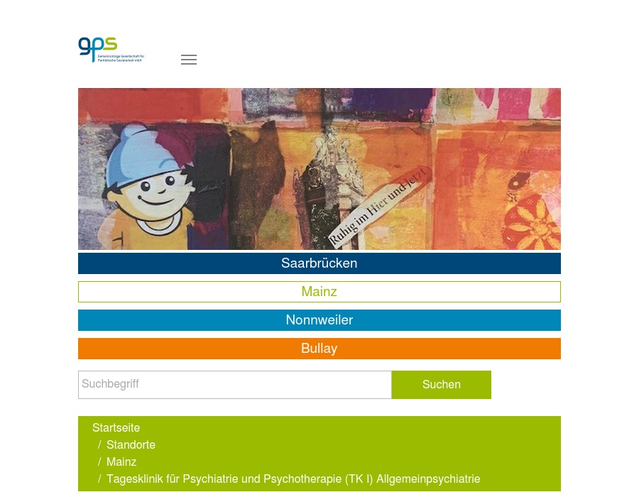 Gemeinnützige Gesellschaft für Paritätische Sozialarbeit Tagesklinik für Psychiatrie und Psychotherapie