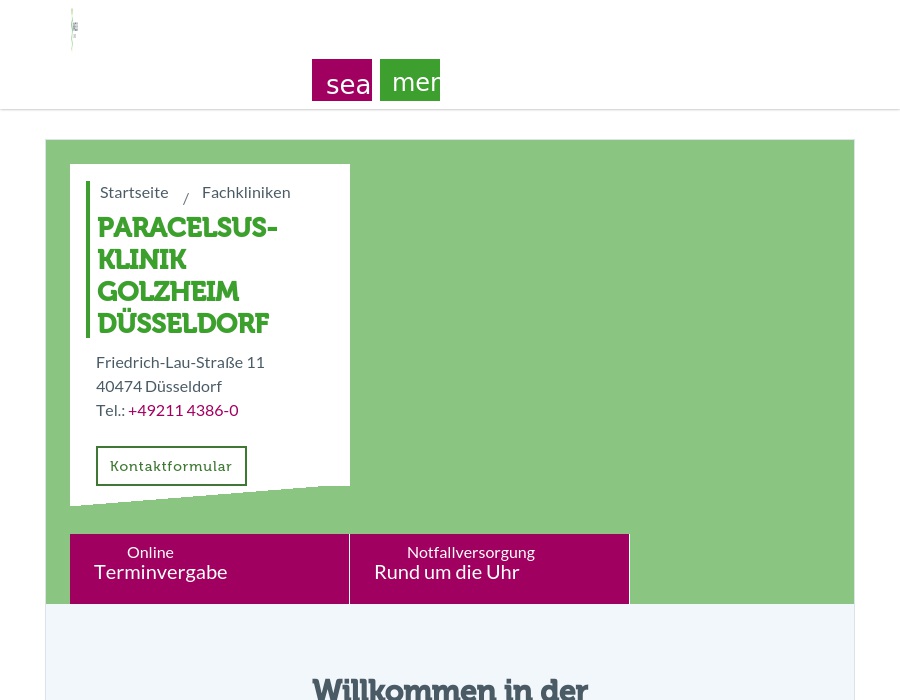 Paracelsus Klinik Düsseldorf Golzheim