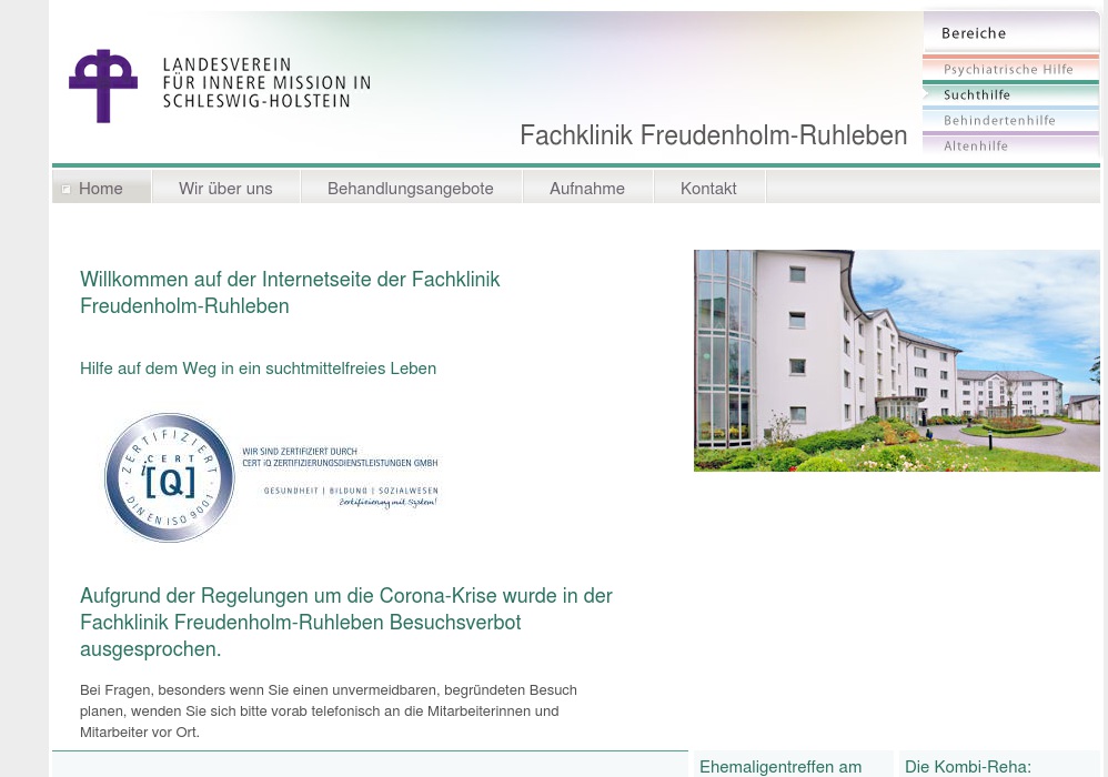 Fachklinik Freudenholm-Ruhleben / Klinische Abteilung