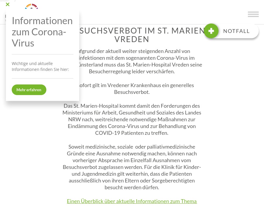 Klinikum Westmünsterland St. Marien- Hospital Vreden